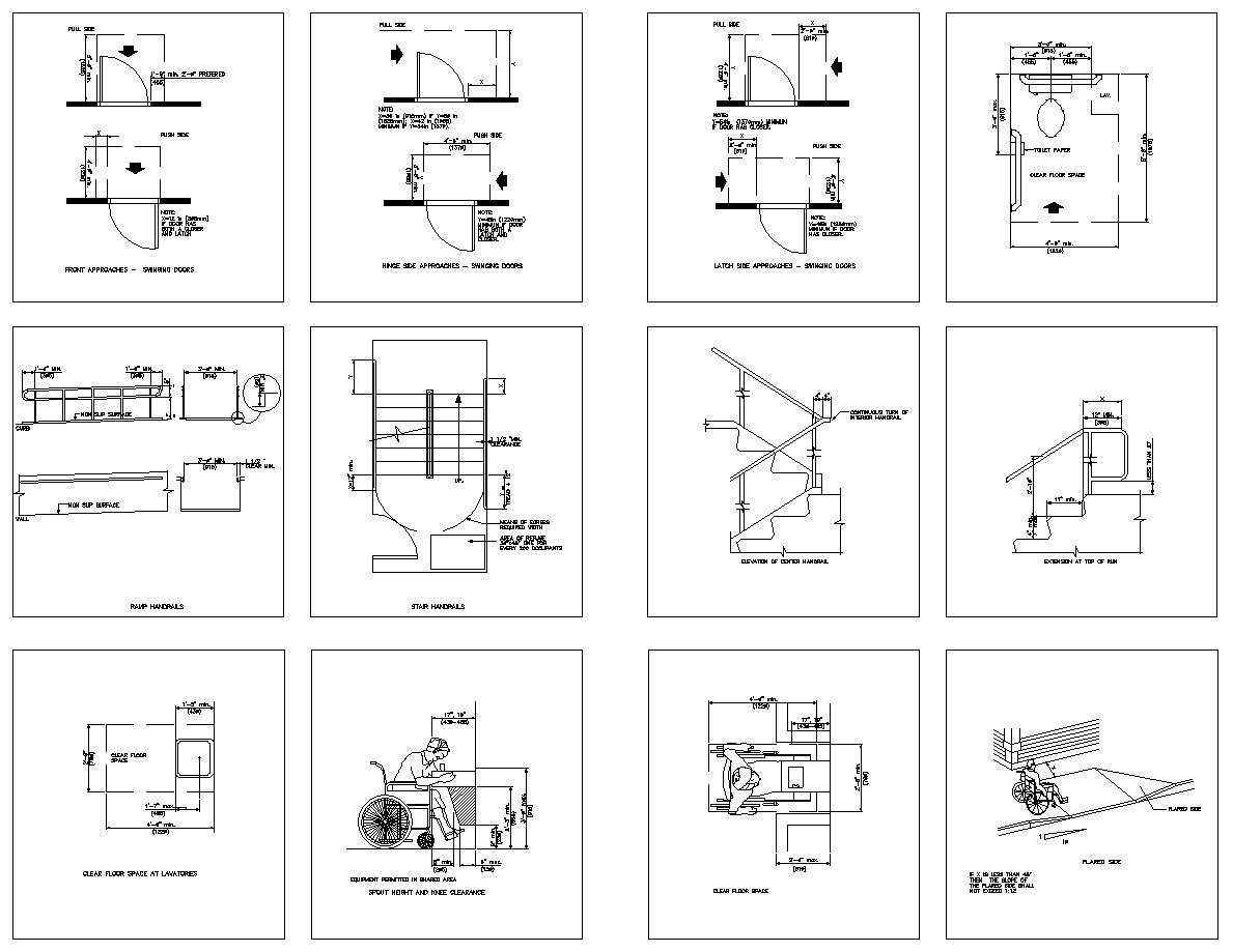 Accessibility facilities,blocks,details,design