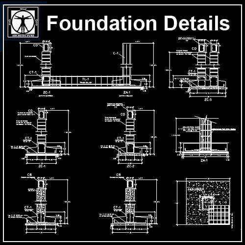 Foundation Details,Concrete details,beam,floor design,civil base,types of foundation,steelframe,pile