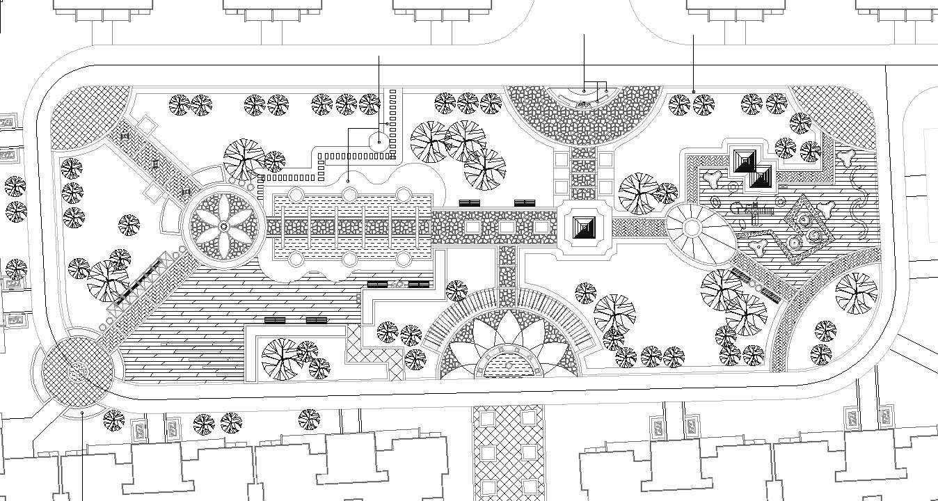 High-quality Residential Landscape Design Drawings download - Landscape Planning/Urban Design/Urban Graphics