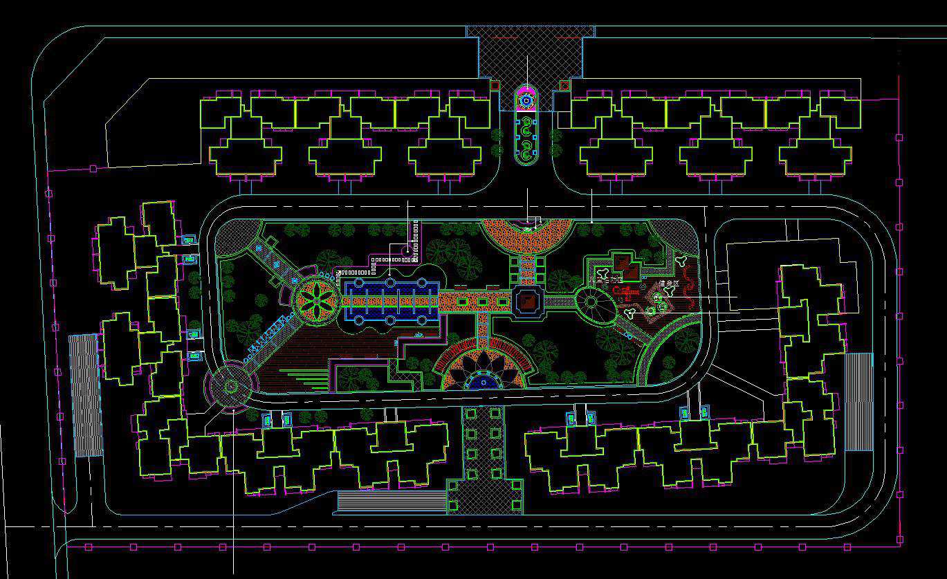 High-quality Residential Landscape Design Drawings download - Landscape Planning/Urban Design/Urban Graphics