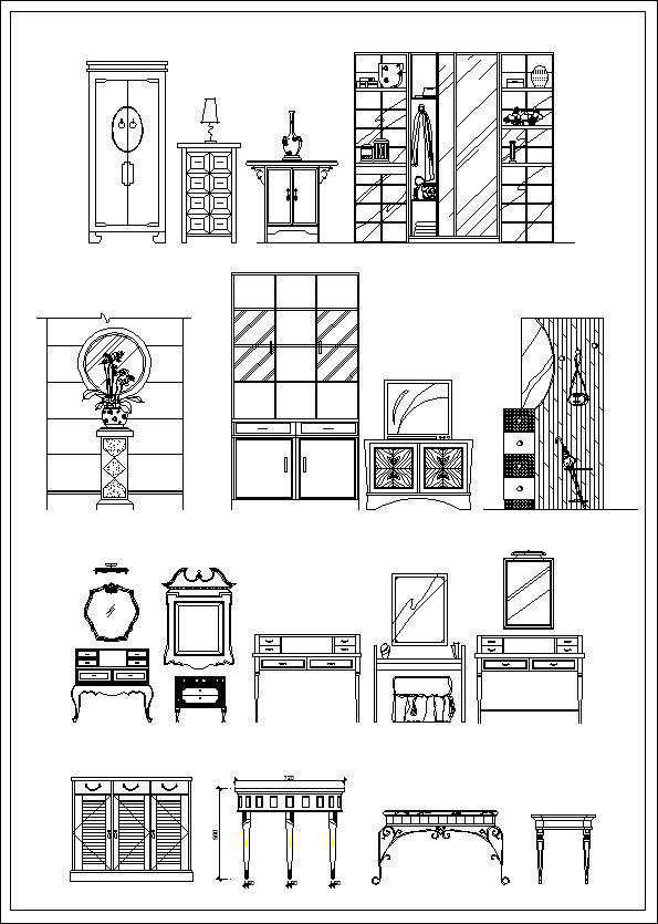 Furniture elevation ,Sofa elevation,Chair elevation,Cabinet elevation,Appliances Library,CAD Accessories,Plant Symbols,Landscape Design Blocks,Statues