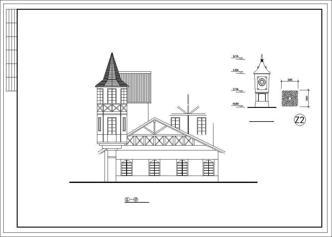 Dream French Town plan,elevation,details drawings