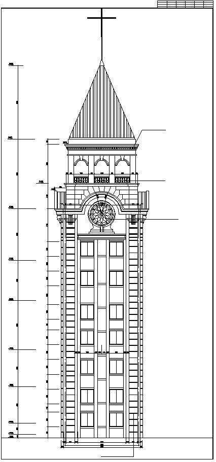 Church plan,elevation,details drawings 