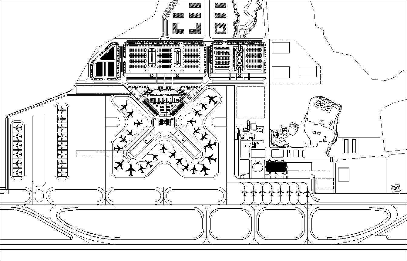 Airport plan,Terminal plan,elevation,details drawings 