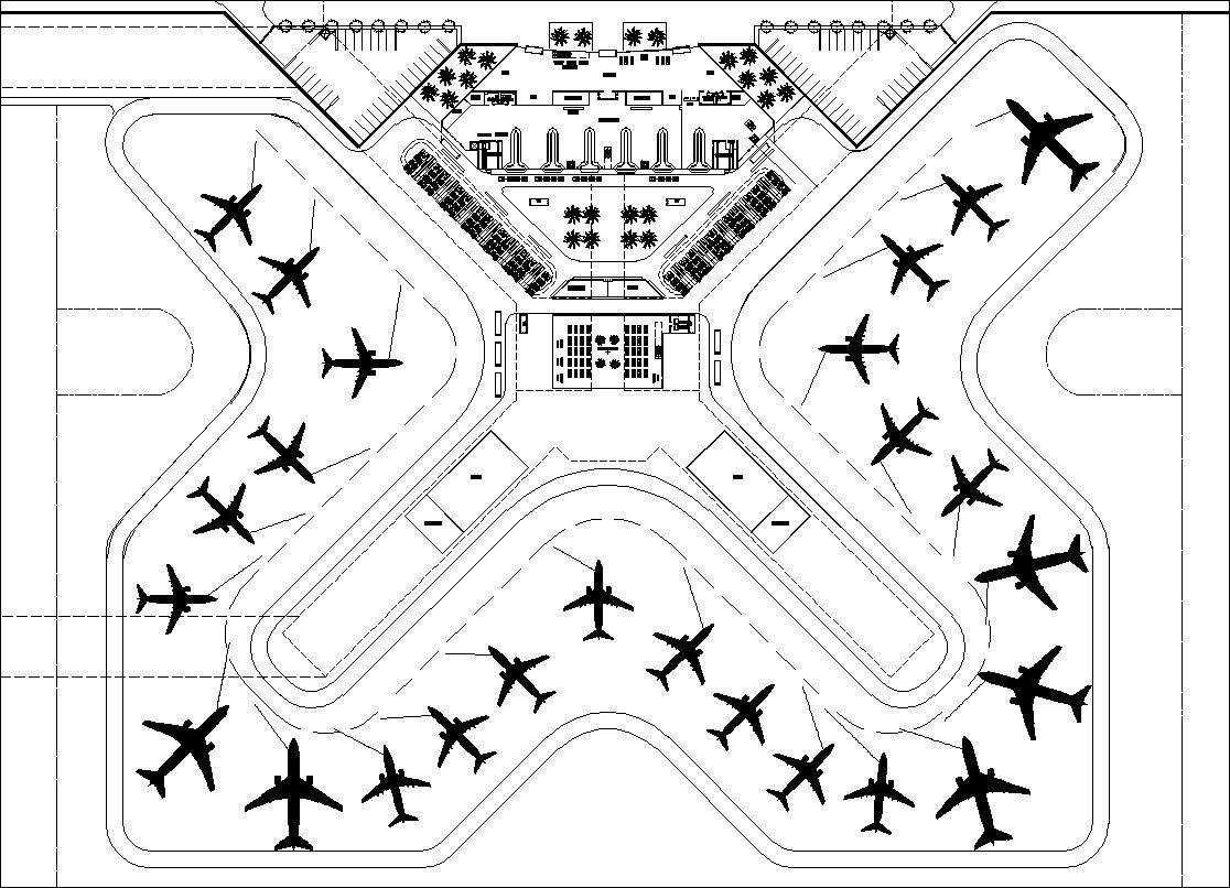 Airport plan,Terminal plan,elevation,details drawings 