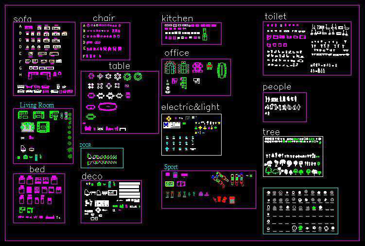 Super Autocad Mixed Blocks